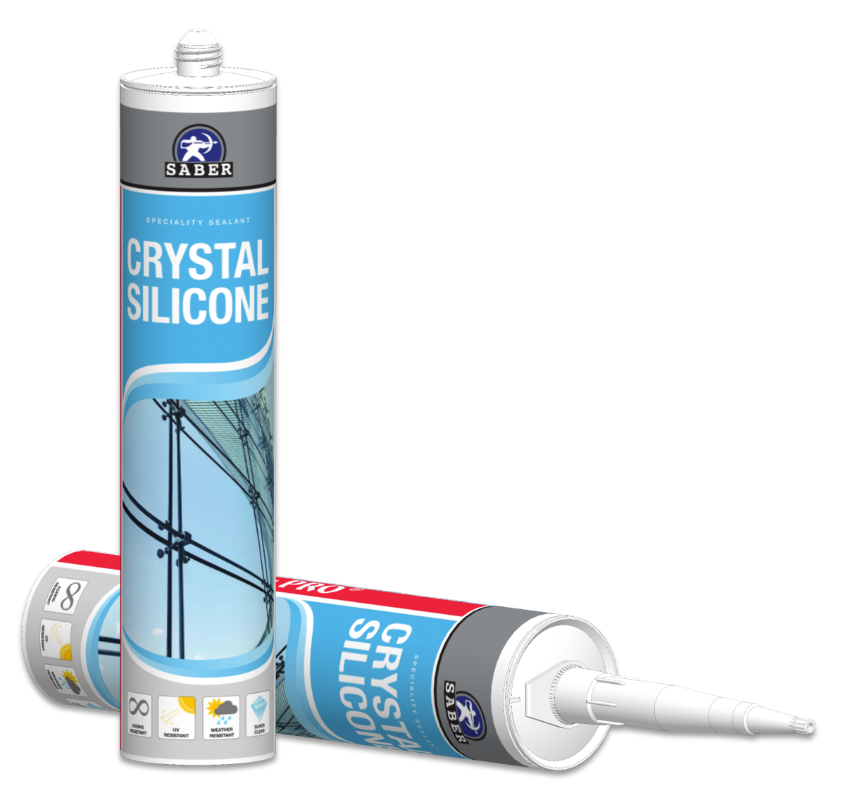 Dyna-Pro Crystal Silicone Sealant
